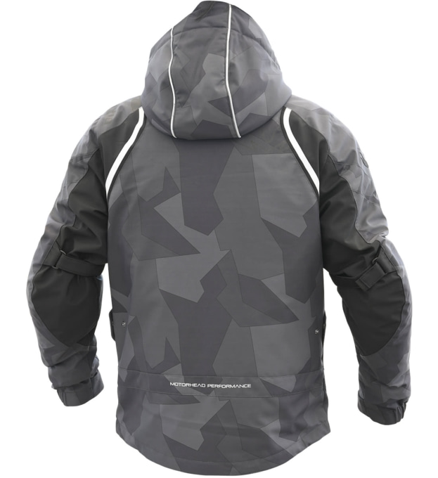 モーターヘッドライダース M-8G ALL WEATHER PARKA ブラックカモ背面