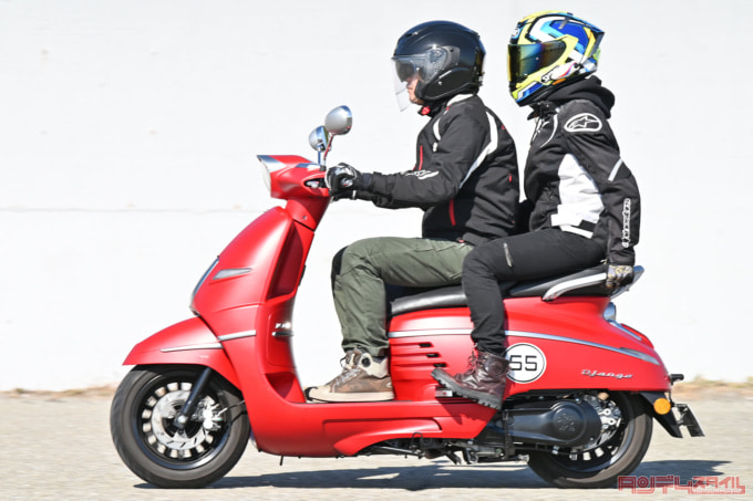 PEUGEOT DJANGO150 SPORT(2021年モデル)タンデム走行