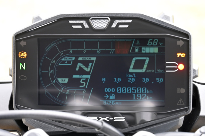 SUZUKI GSX-S1000(2021年モデル)メーター