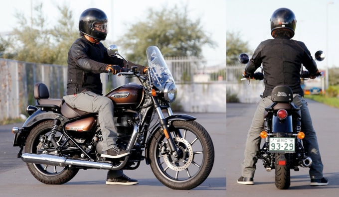 ROYAL ENFIELD METEOR350 足つき&乗車ポジション
