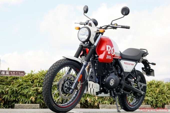 ROYAL ENFIELD SCRAM411(2022年モデル)ホワイト・フレイム