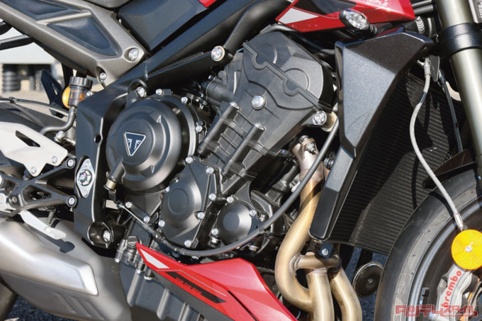 TRIUMPH STREET TRIPLE 765 RS(2023年モデル)エンジン