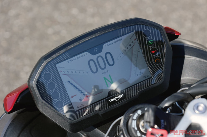 TRIUMPH STREET TRIPLE 765 RS(2023年モデル)メーター