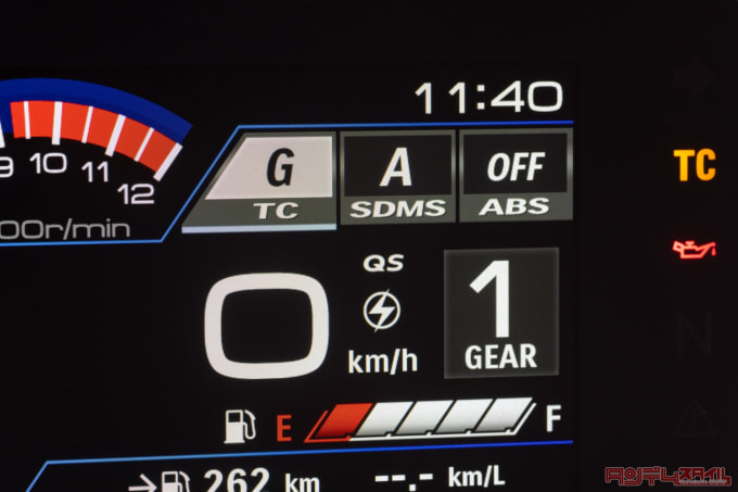 SUZUKI V-STROM1050DE(2023年モデル)液晶ディスプレイ