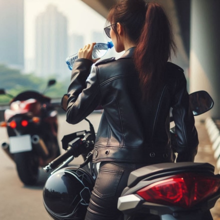 水分不足は判断能力低下の原因にもなる　暑い夏にバイクに乗るなら水分補給と塩分補給がとにかく大切！　