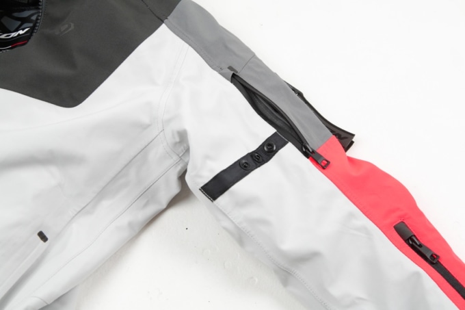 M-BURNING WP A 秋冬オールシーズンジャケット(GREY/BRIGHT RED)