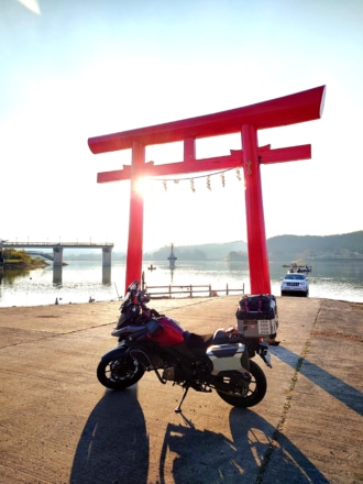 後光がさす、V-STROM650