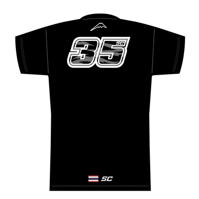 K-1377SC 35 Tシャツ ブラック背面