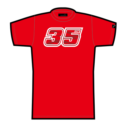 K-1377SC 35 Tシャツ レッド前面
