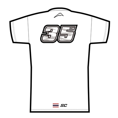 K-1377SC 35 Tシャツ ホワイト背面
