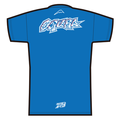 K-1377AI 79 Tシャツ サックス 背面S〜3XL クシタニ