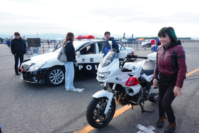 2025 ナップスモトフェス はたらくクルマ展示車両 埼玉県警/パトカー&白バイ