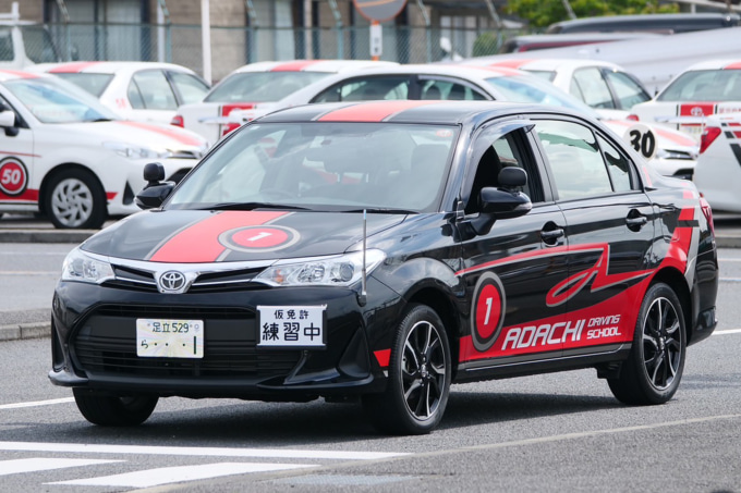 2025 ナップスモトフェス はたらくクルマ展示車両 足立自動車学校/大型二輪&普通自動車教習車