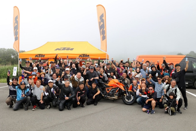 KTM ORANGE BLOOD ミーティング 宮城県で開催! 箱根開催時の集合写真