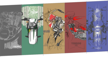ヤマハファン必携！　名車×公式デザイナー描きおろしTシャツが登場!!