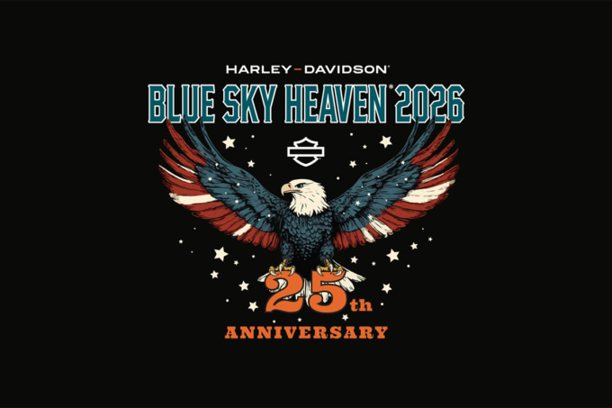 ハーレーオーナーにとって見逃せない恒例イベントのBLUE SKY HEAVEN 2026 公式ビジュアル